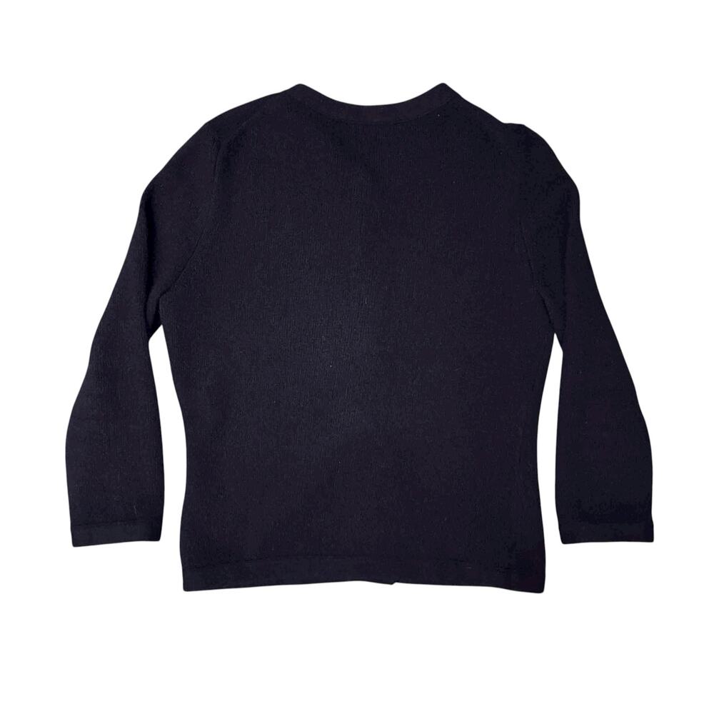 Banana Republic Black Angora Wool Button Cardigan Sweater Size S - Picture 3 of 6